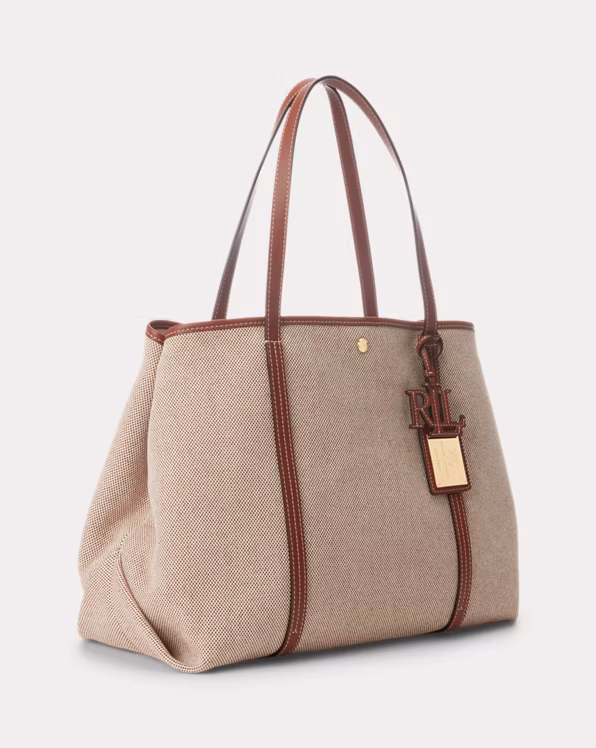 Canvas & Leather Large Emerie Tote