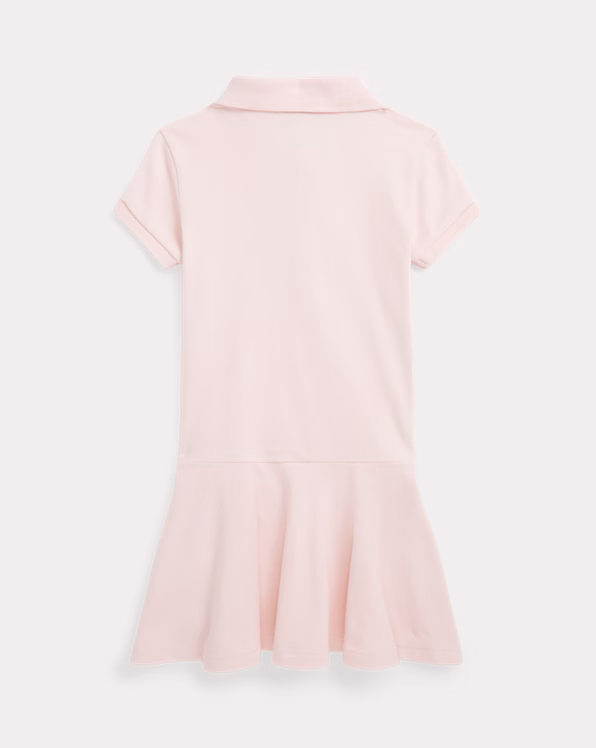 Stretch Mesh Polo Dress
