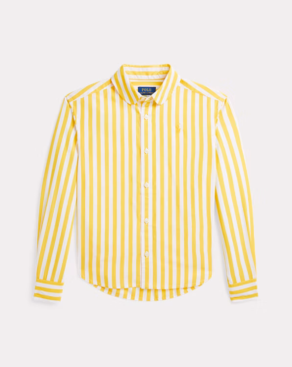 Striped Cotton Poplin Boxy Shirt