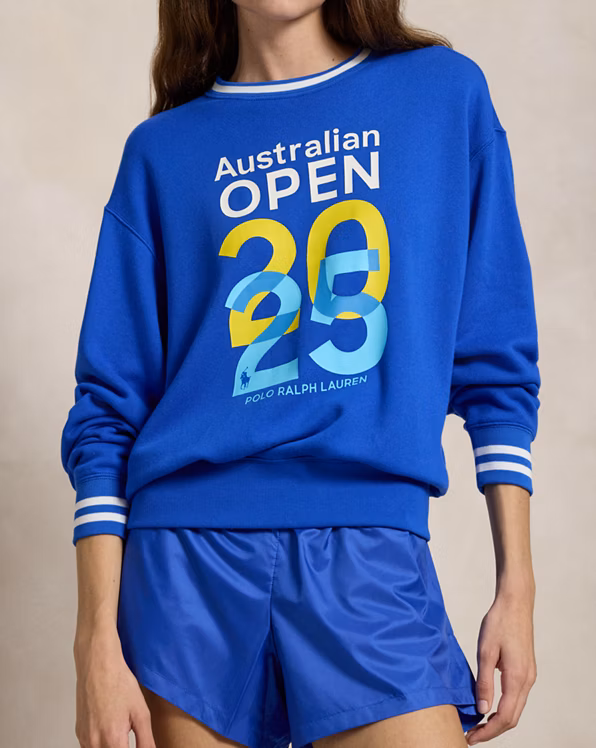 Australian Open Logo Terry Crewneck