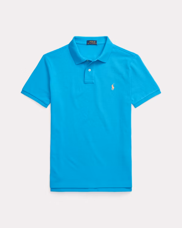 Slim Fit Mesh Polo Shirt