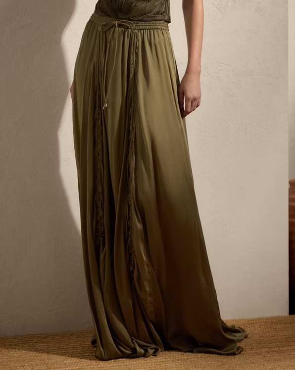 Willem Silk Charmeuse Maxiskirt