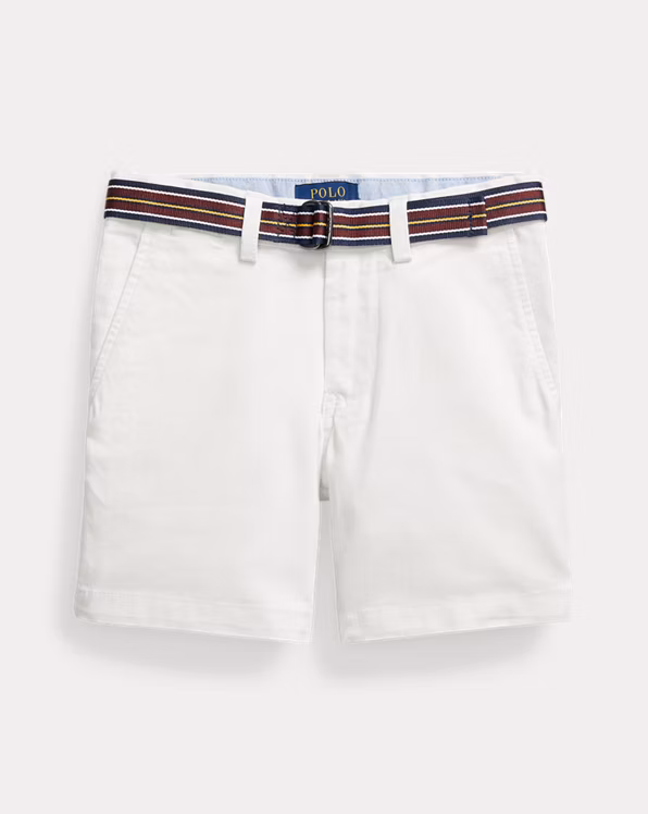 Belted Skinny Flex Abrasion Twill Short