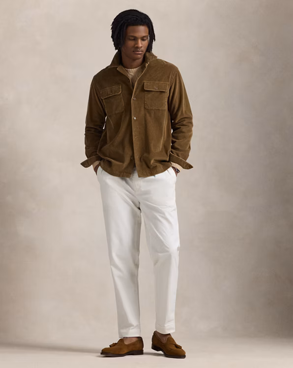 Classic Fit Corduroy Camp Shirt