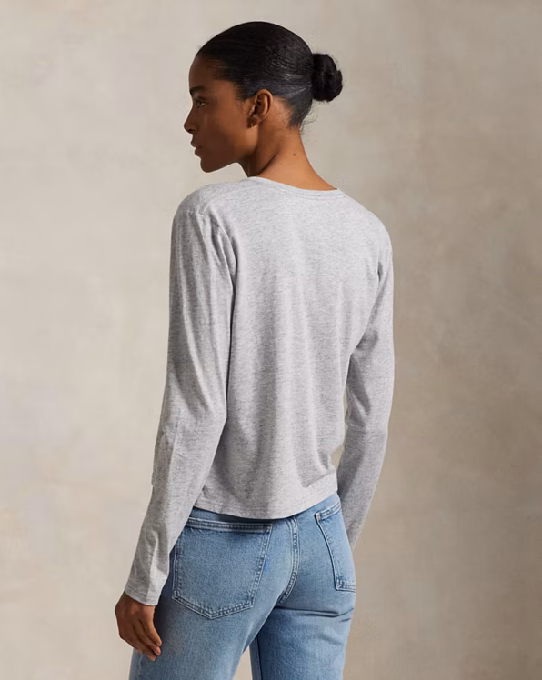 Shrunken Fit Jersey Long-Sleeve Tee