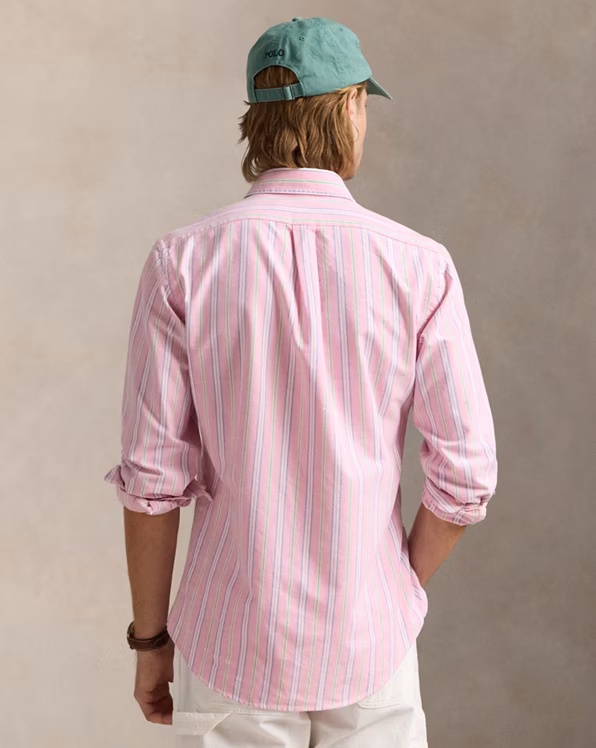 Custom Fit Striped Oxford Shirt