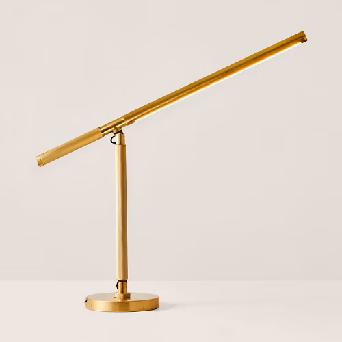 Barrett Knurled Boom-Arm Desk Light