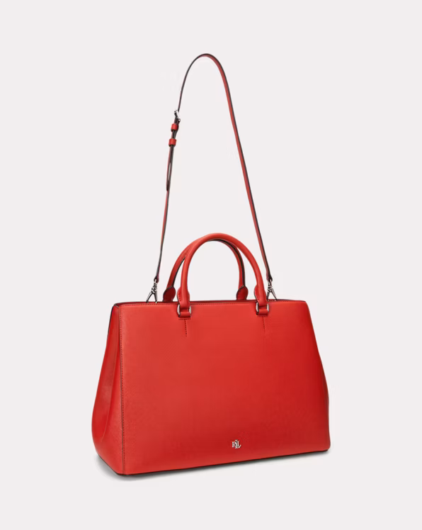 Crosshatch Leather Large Hanna Satchel