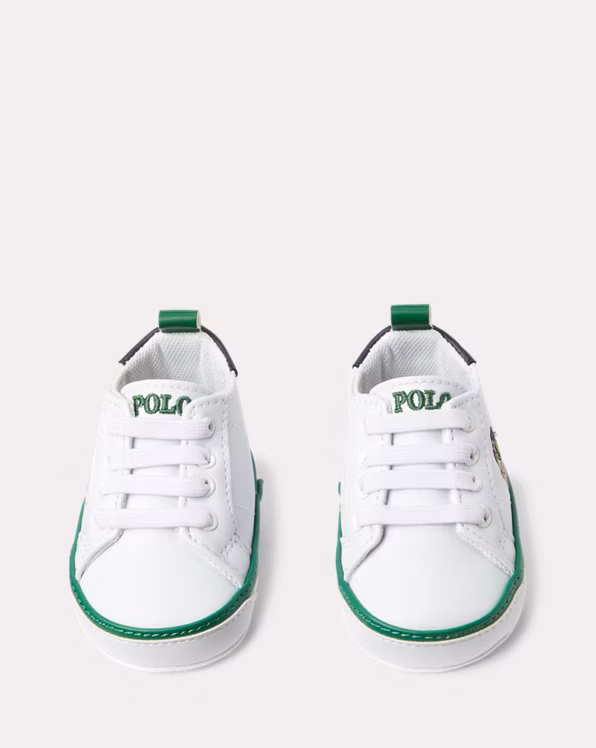 Quilton Polo Bear Faux-Leather Trainer