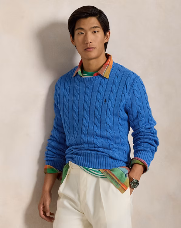 Cable-Knit Cotton Jumper