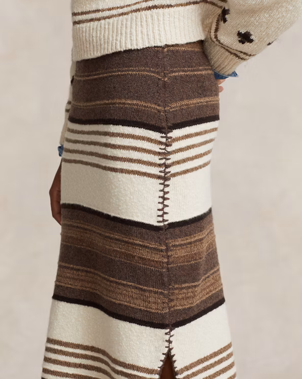 PRL x Naiomi Glasses Wool-Blend Skirt