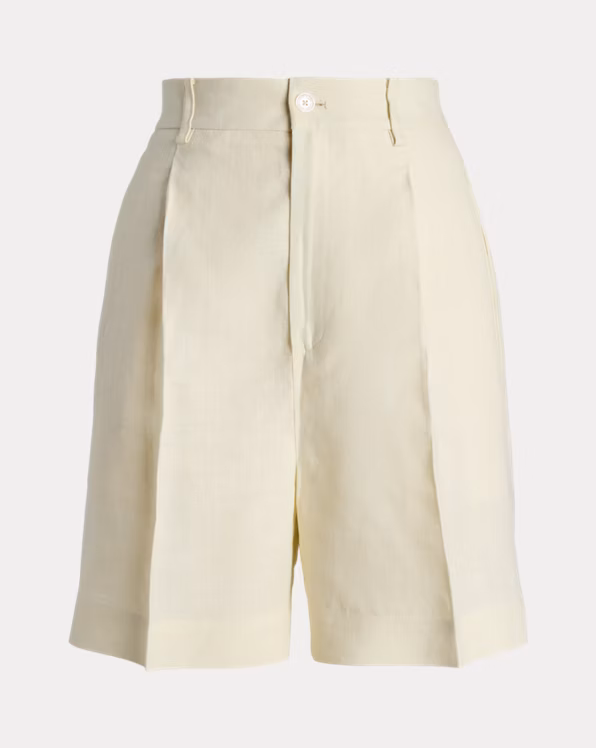 Tracy Pleated Linen Short