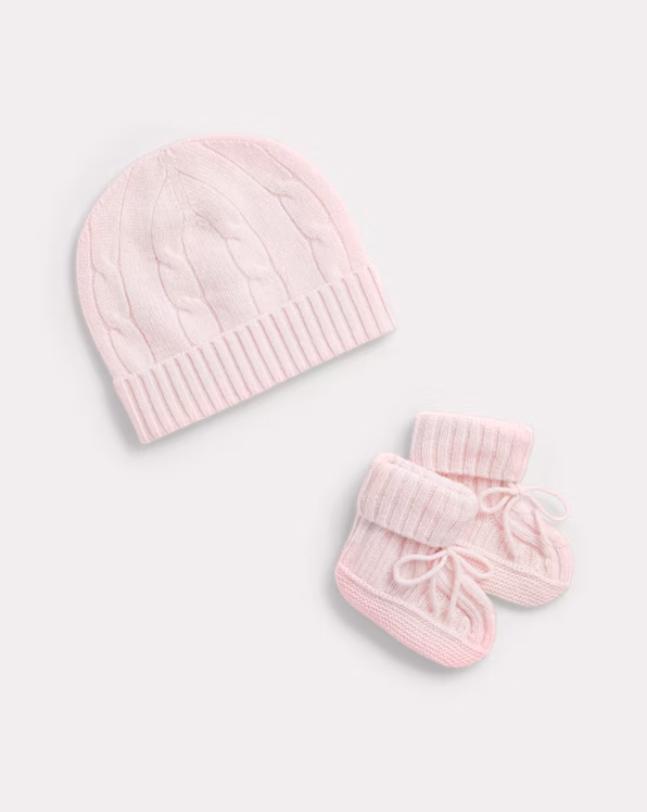 Cashmere Beanie & Bootie Set