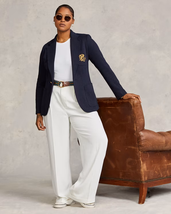 Double-Knit Jacquard Blazer