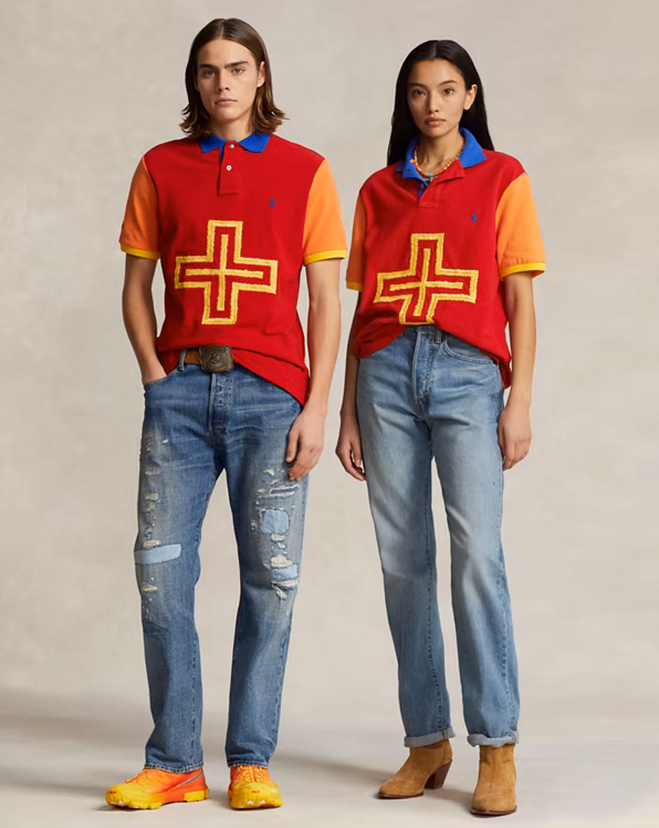 PRL x Naiomi Glasses Mesh Polo Shirt