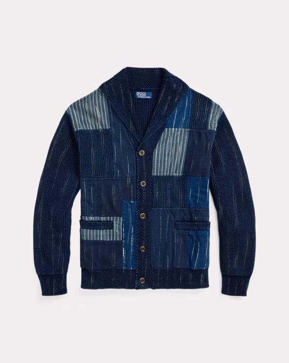 Patchwork Cotton Shawl Cardigan