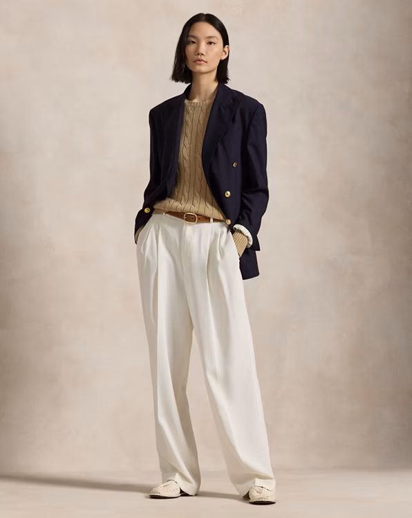 Cable-Knit Crewneck Jumper