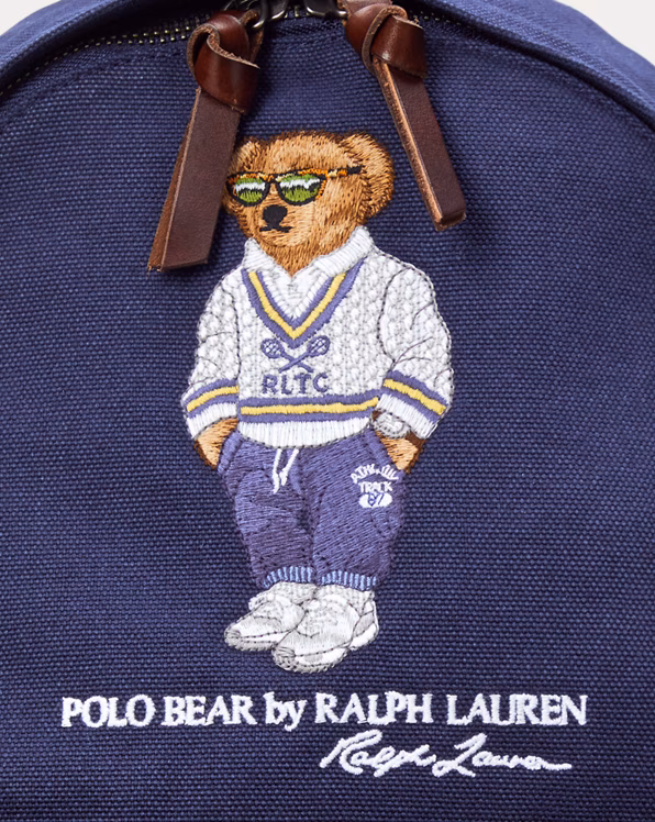 Polo Bear Canvas Backpack