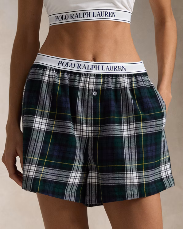 Plaid Cotton Flannel Boxer