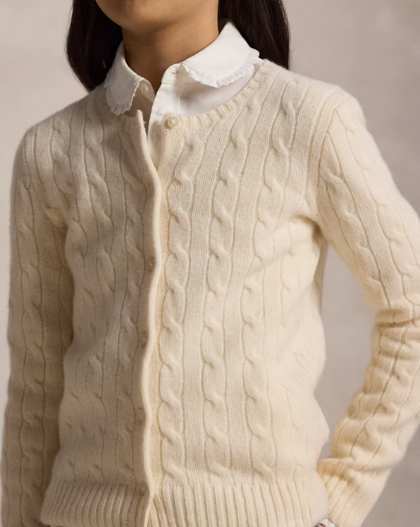 Cable-Knit Cashmere Cardigan