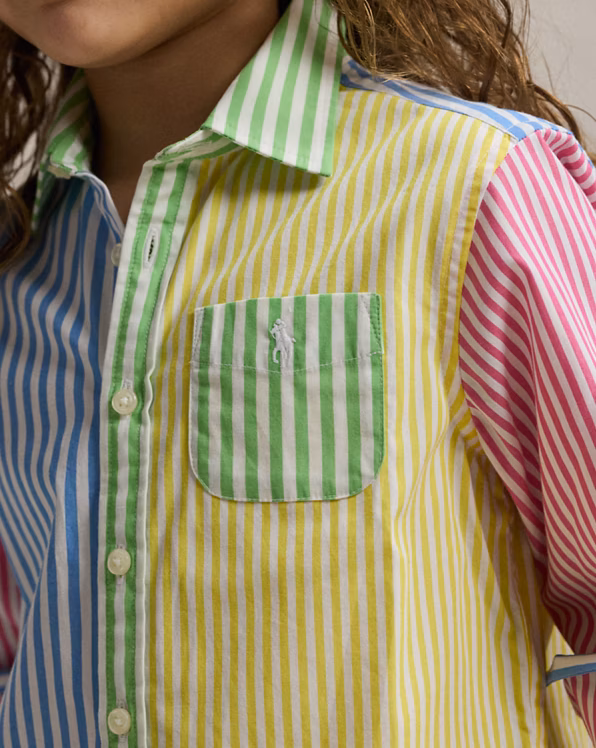 Striped Cotton Boxy Fun Shirt