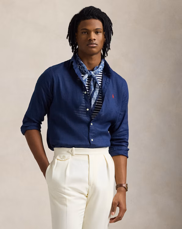 Slim Fit Linen Shirt