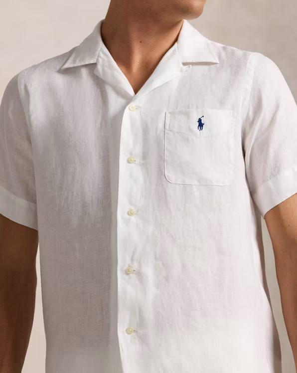 Australian Open Linen-Blend Camp Shirt