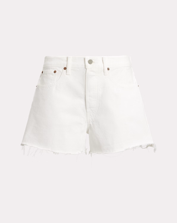 Raw-Hem Denim Short