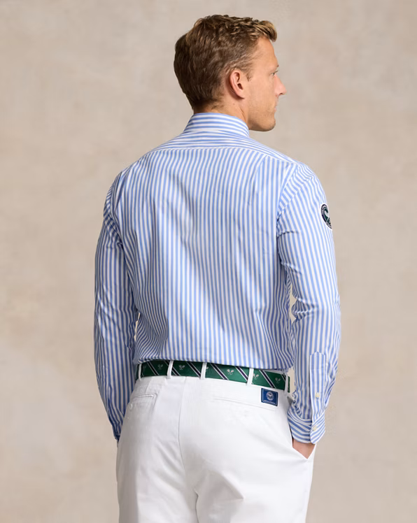 Wimbledon Striped Stretch Twill Shirt