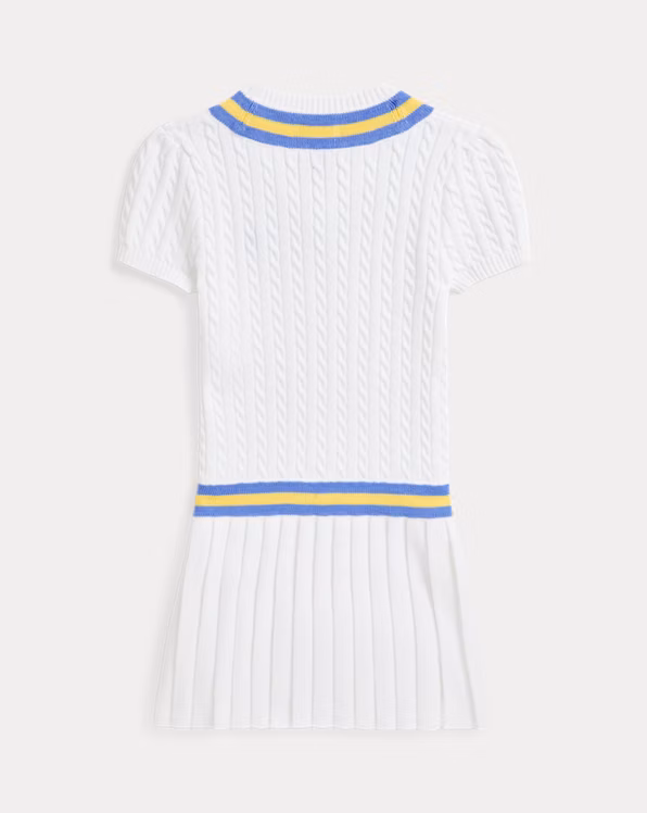 Cricket-Stripe Cotton Jumper Dress