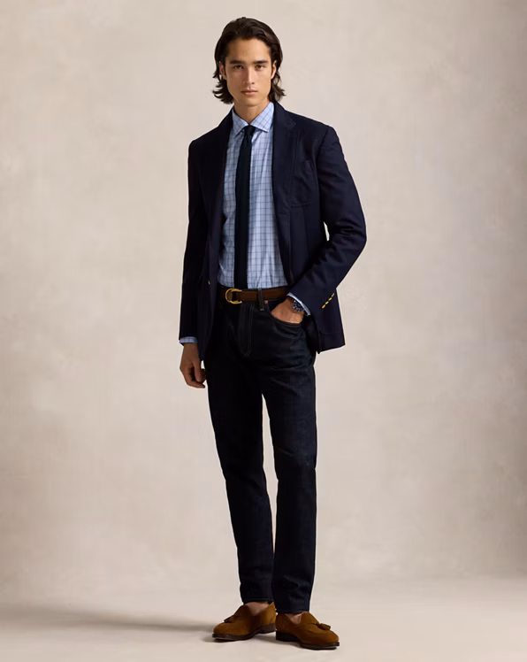 Classic Fit Checked Poplin Shirt