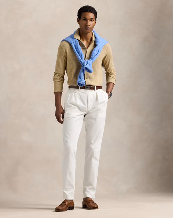 Textured Cotton-Linen Shirt Jumper