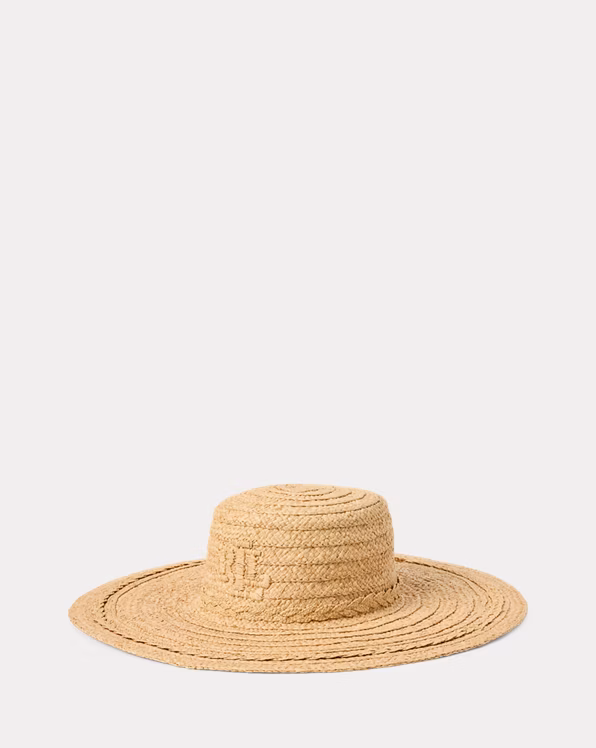 Logo Raffia Sun Hat