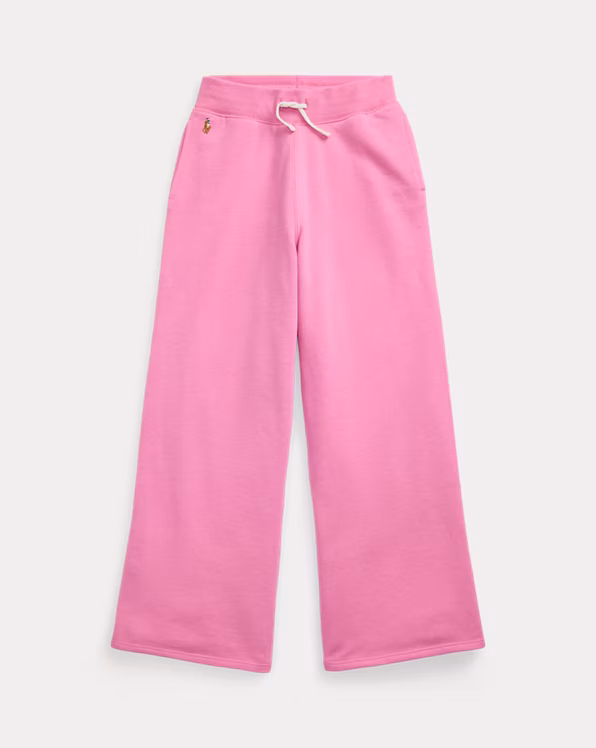 French Terry Wide-Leg Tracksuit Bottom