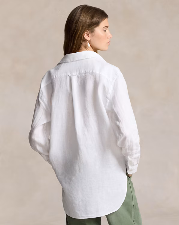 Oversize Fit Linen Shirt