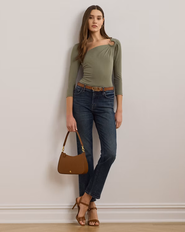 Stretch Jersey Asymmetrical Top