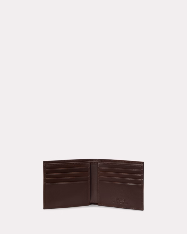Polo Bear Leather Billfold Wallet