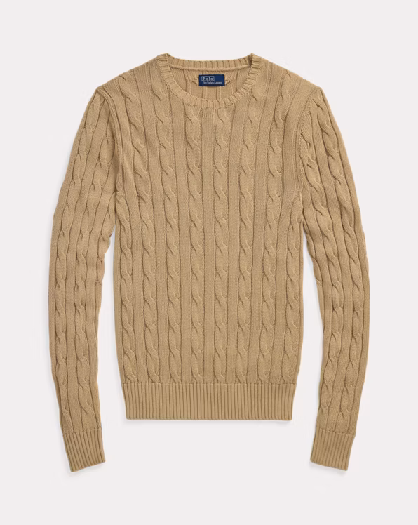 Cable-Knit Crewneck Jumper