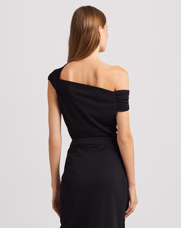Stretch Jersey Off-the-Shoulder Top