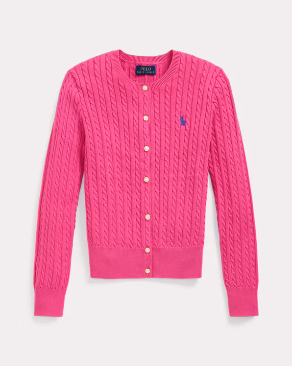 Mini-Cable Cotton Cardigan