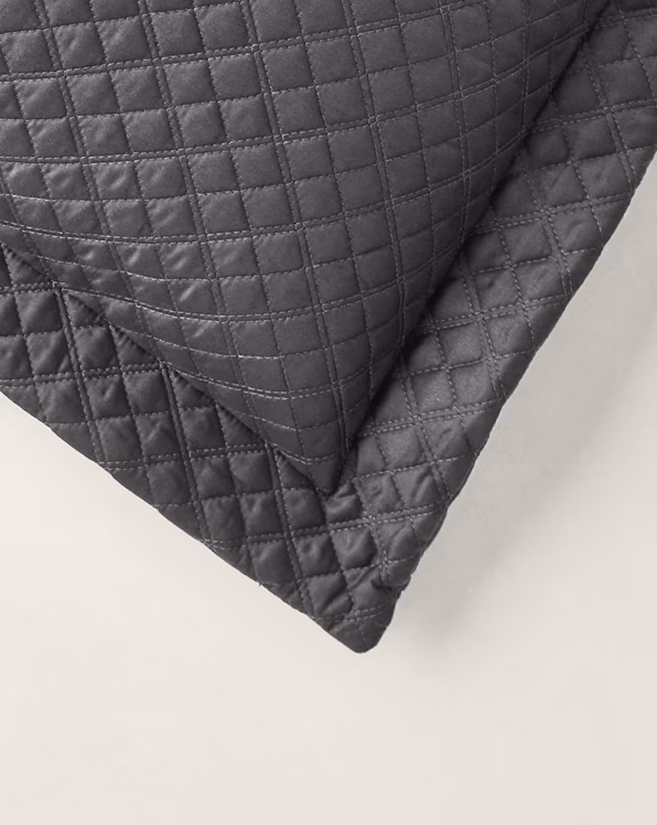 Argyle Quilted Sateen Sham