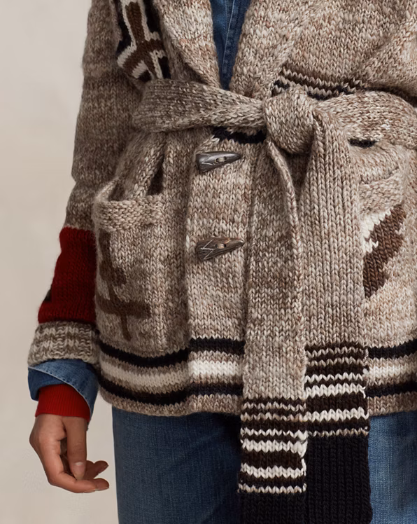 PRL x Naiomi Glasses Wrap Cardigan