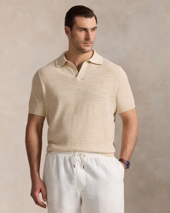 Textured Cotton-Linen Jumper