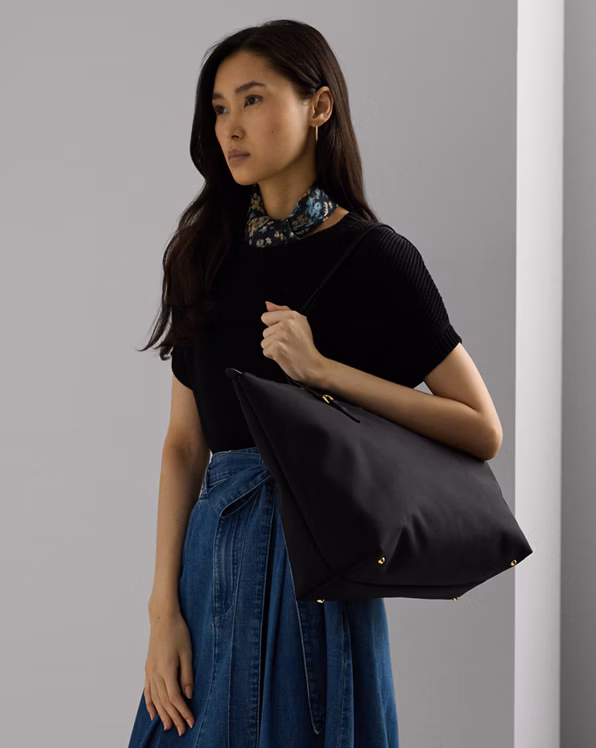 Nylon Large Keaton Tote Bag
