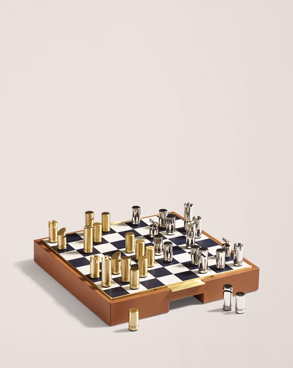 Fowler Chess and Draughts Game Gift Set