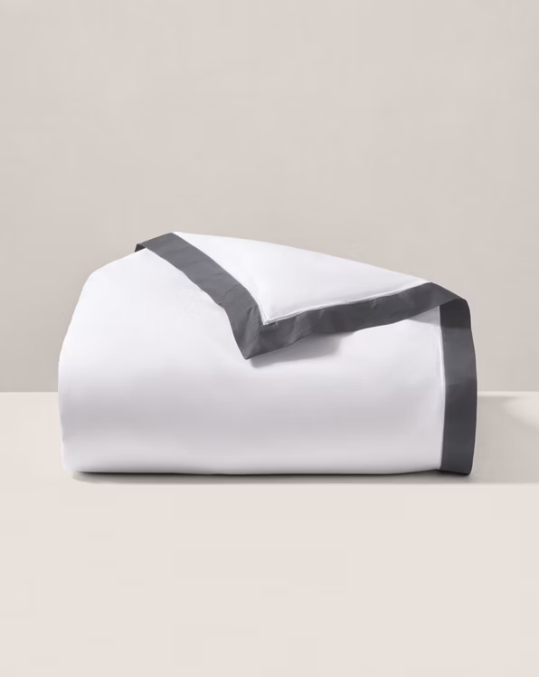 Cotton Sateen Border Duvet Cover