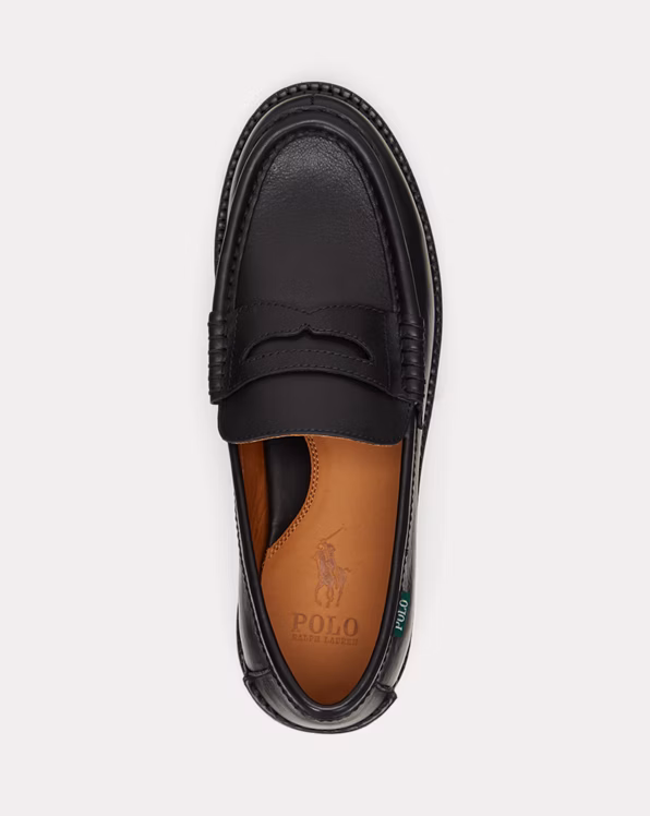 Jett Lug-Sole Leather Penny Loafer