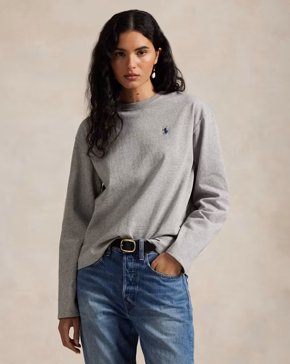 Cotton Jersey Long-Sleeve T-Shirt