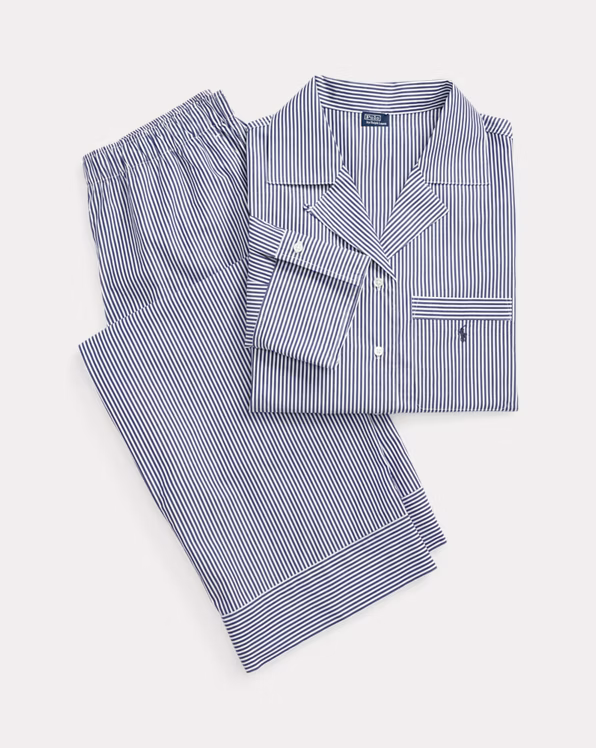 Long-Sleeve Poplin Pyjama Set