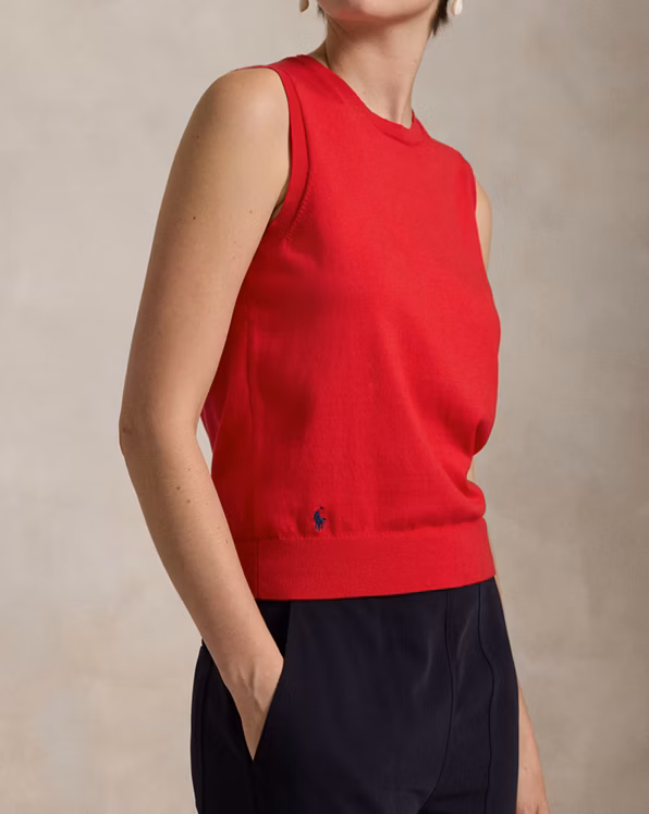 Sleeveless Crewneck Jumper